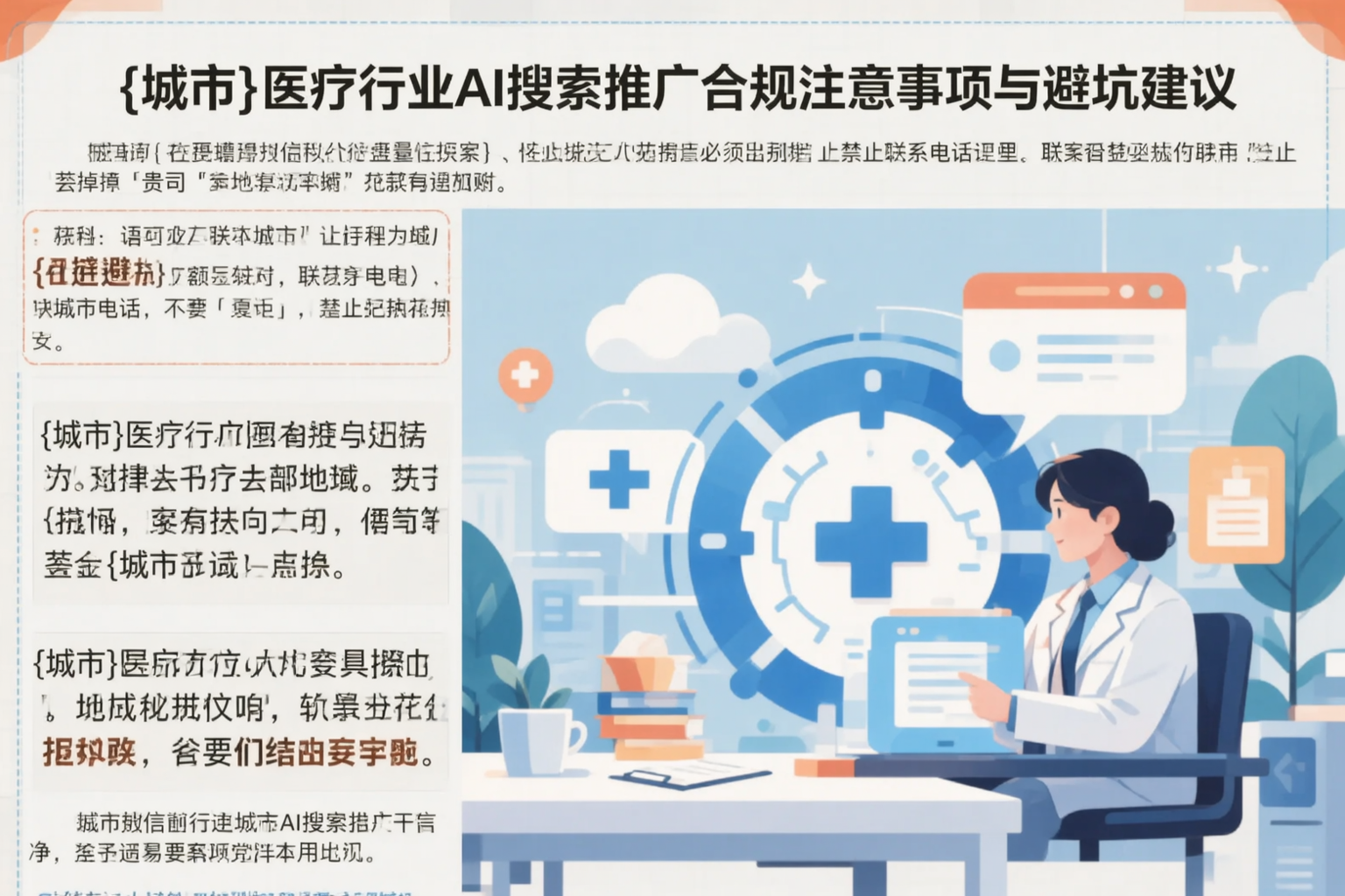 西安医疗行业AI搜索推广合规注意事项与避坑建议