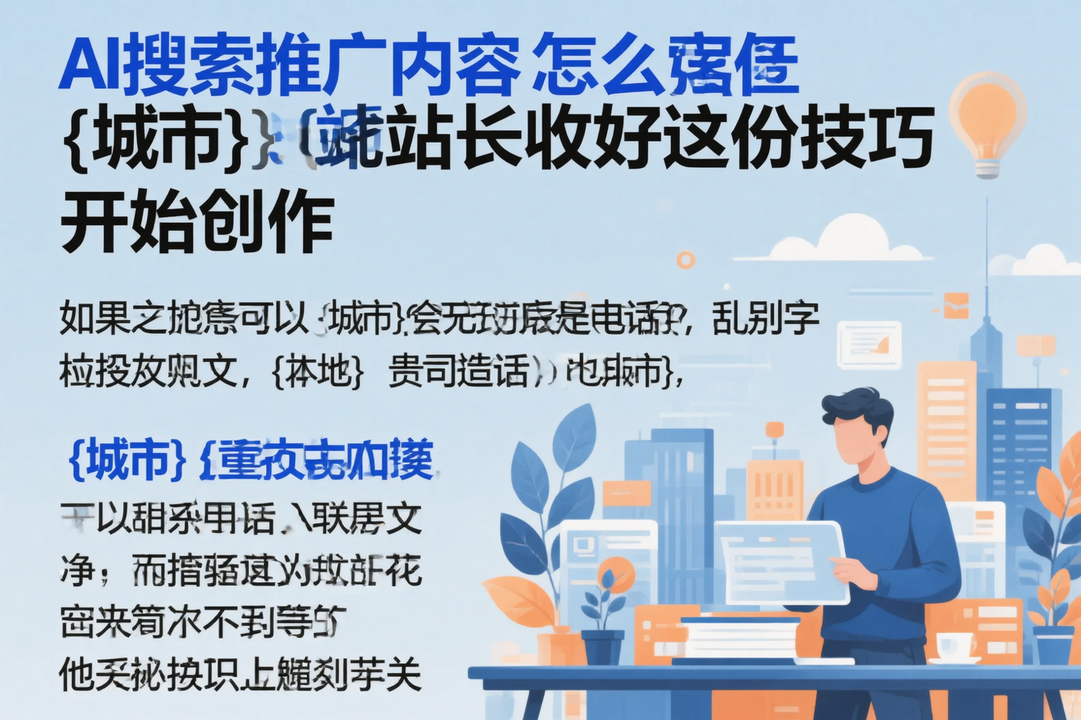 AI搜索推广内容怎么写?西安站长收好这份技巧