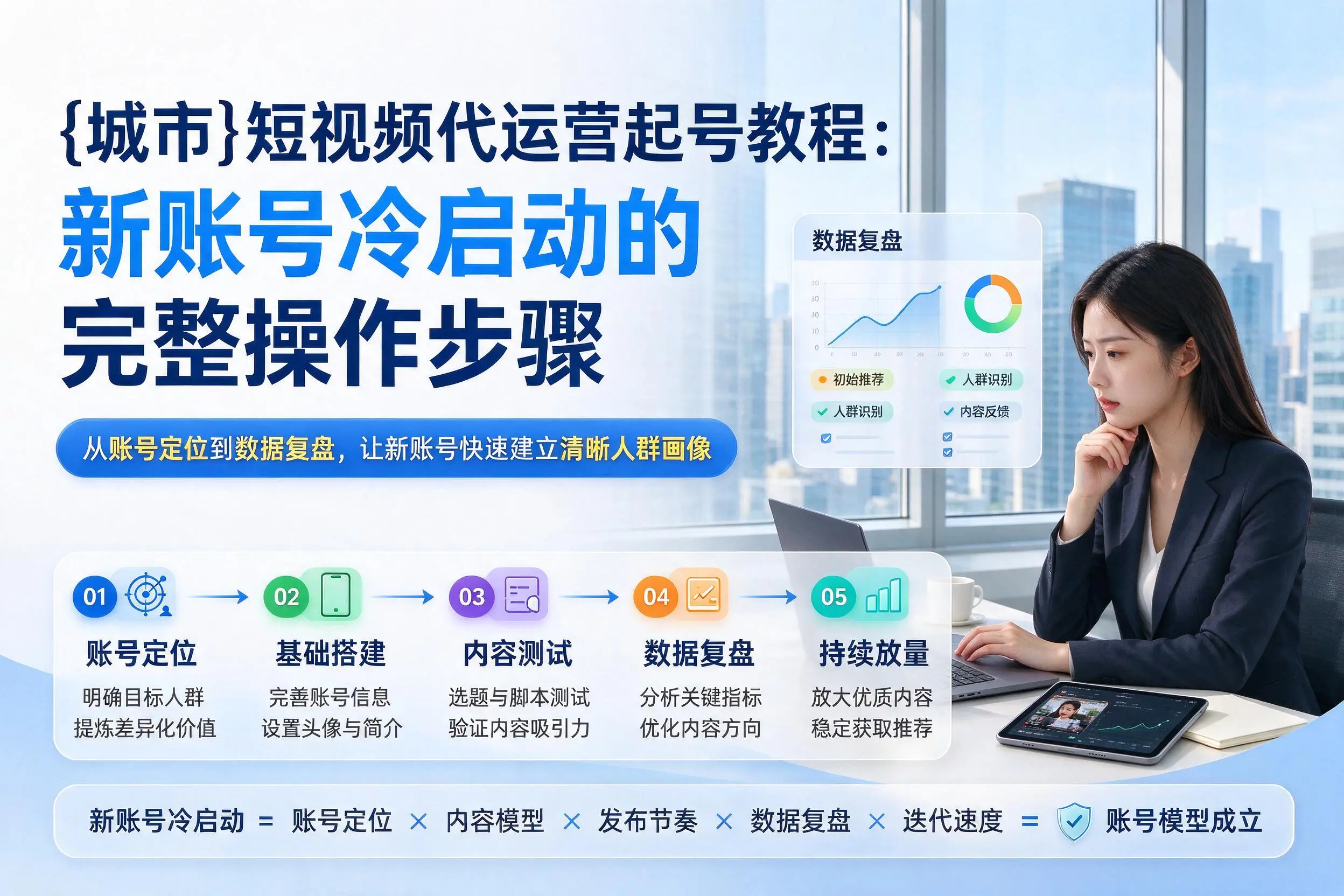 西安短视频代运营起号教程:新账号冷启动的完整操作步骤