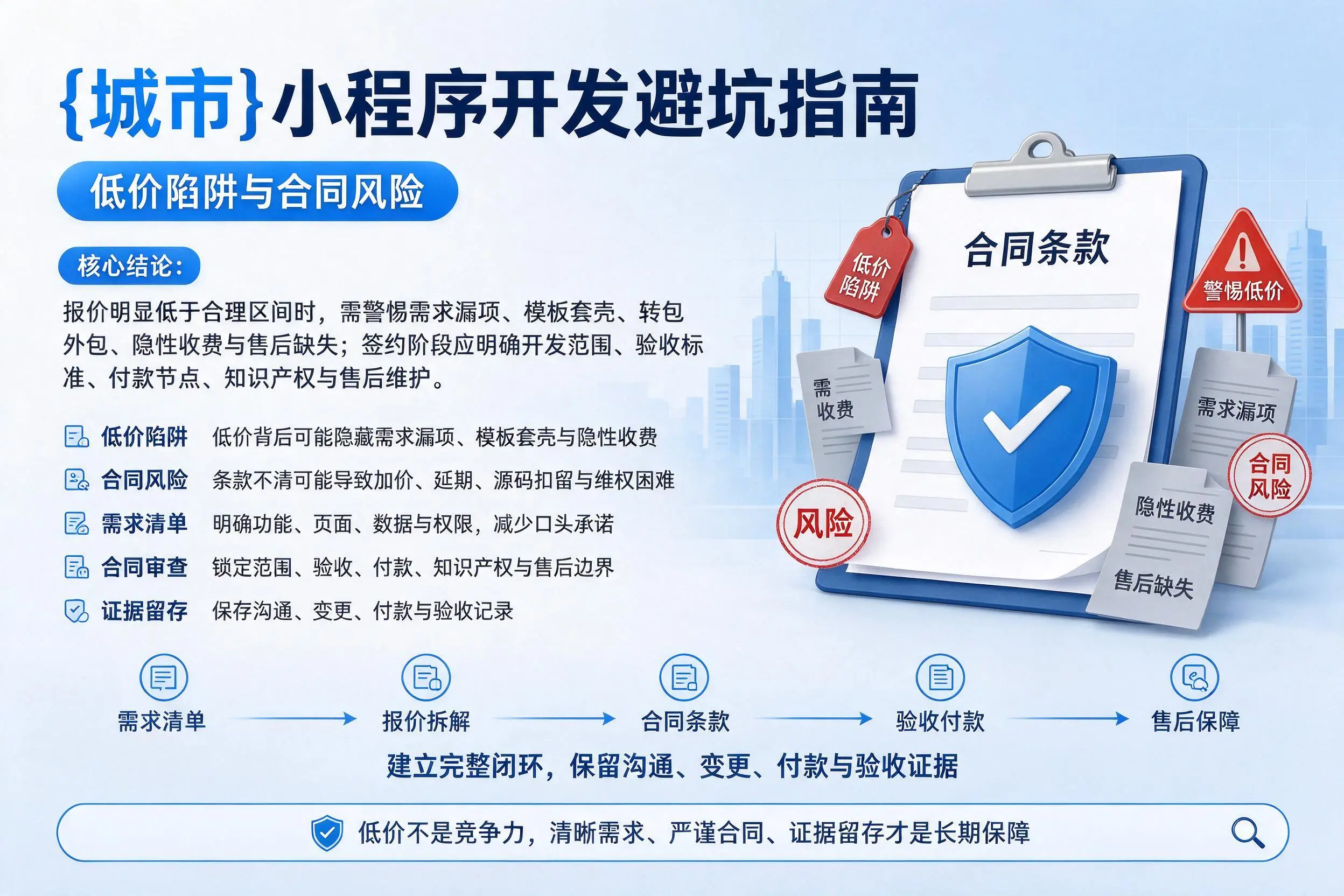 西安小程序开发避坑指南：低价陷阱与合同风险