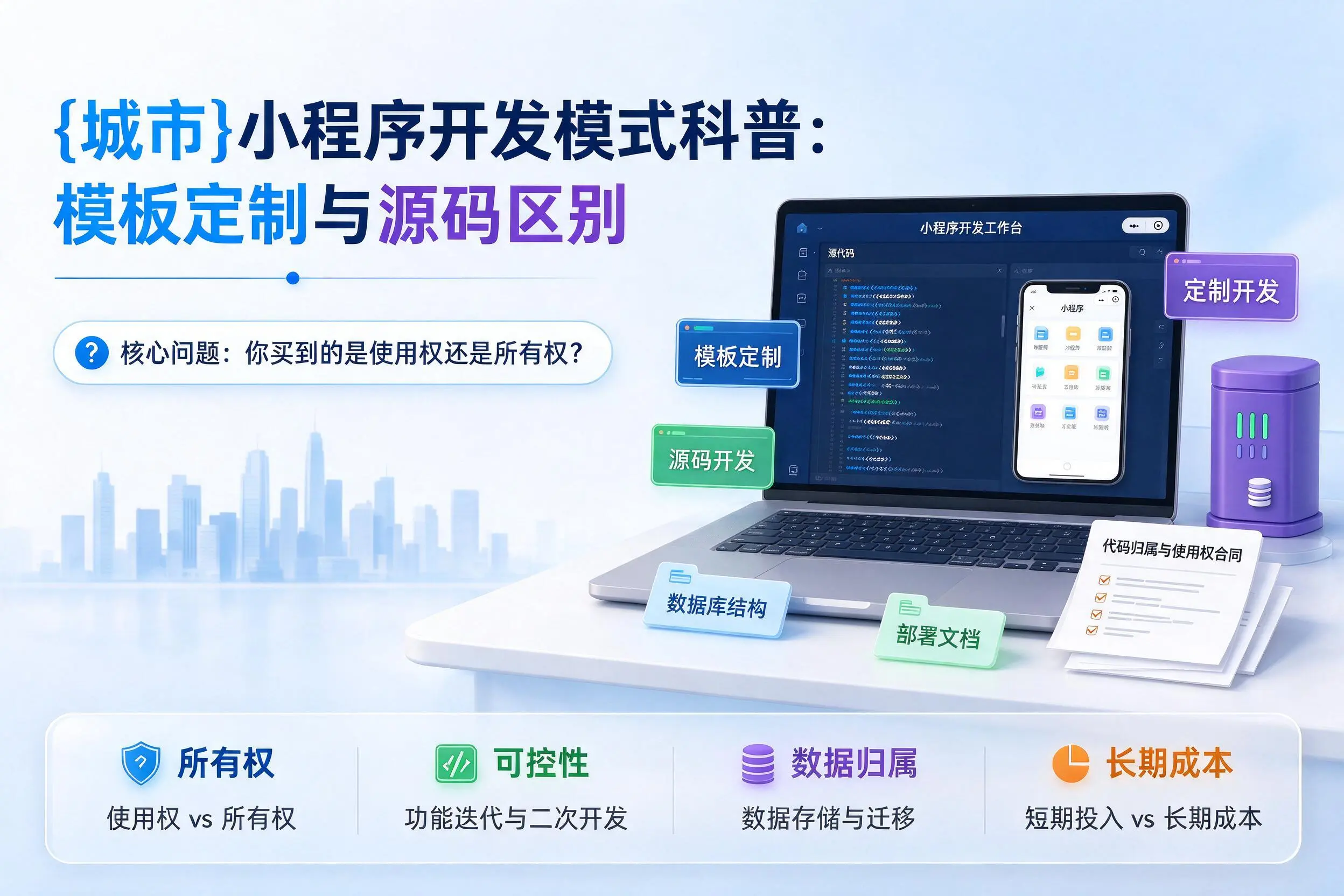 西安小程序开发模式科普：模板定制与源码区别