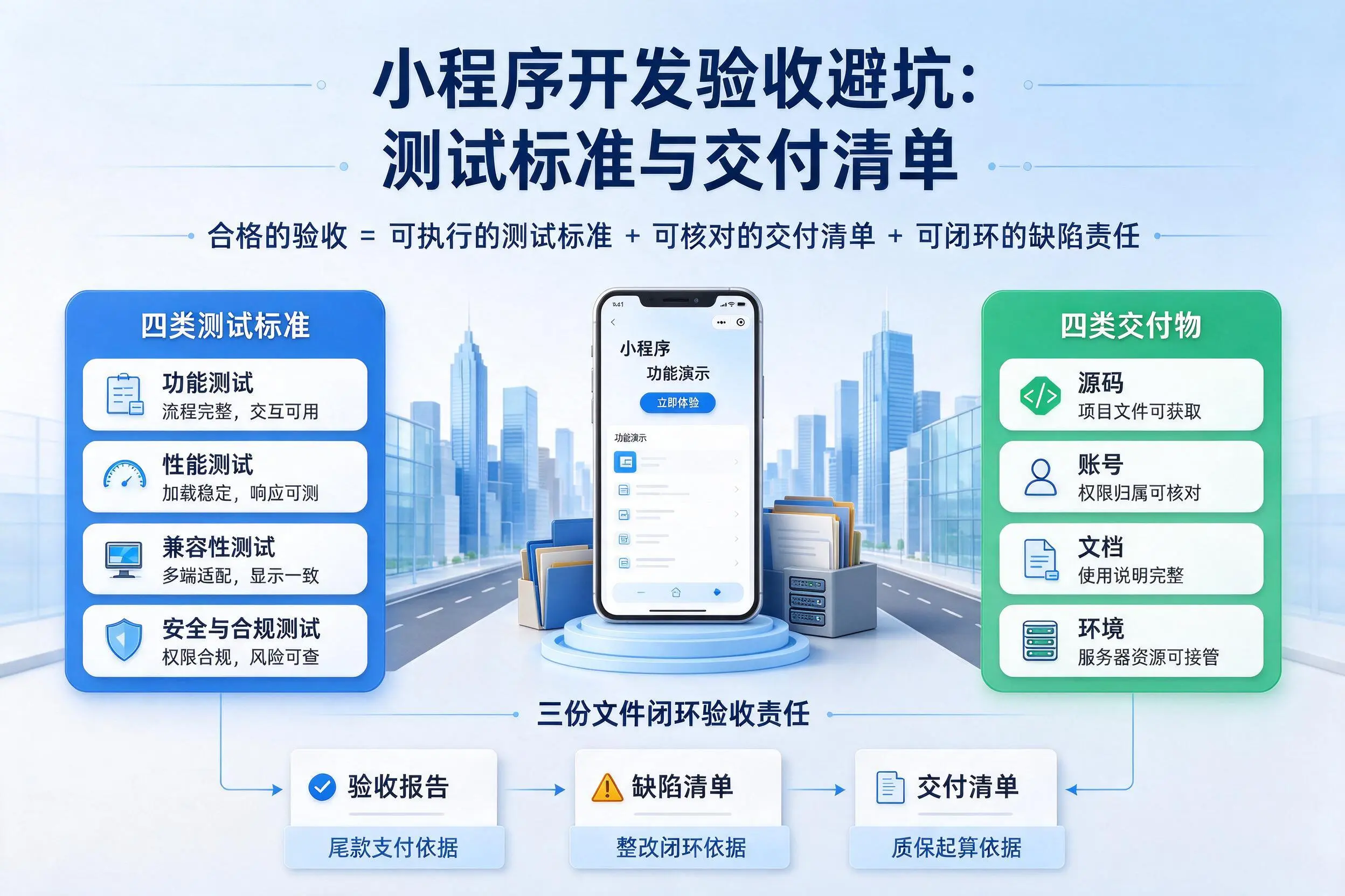 西安小程序开发验收避坑:测试标准与交付清单