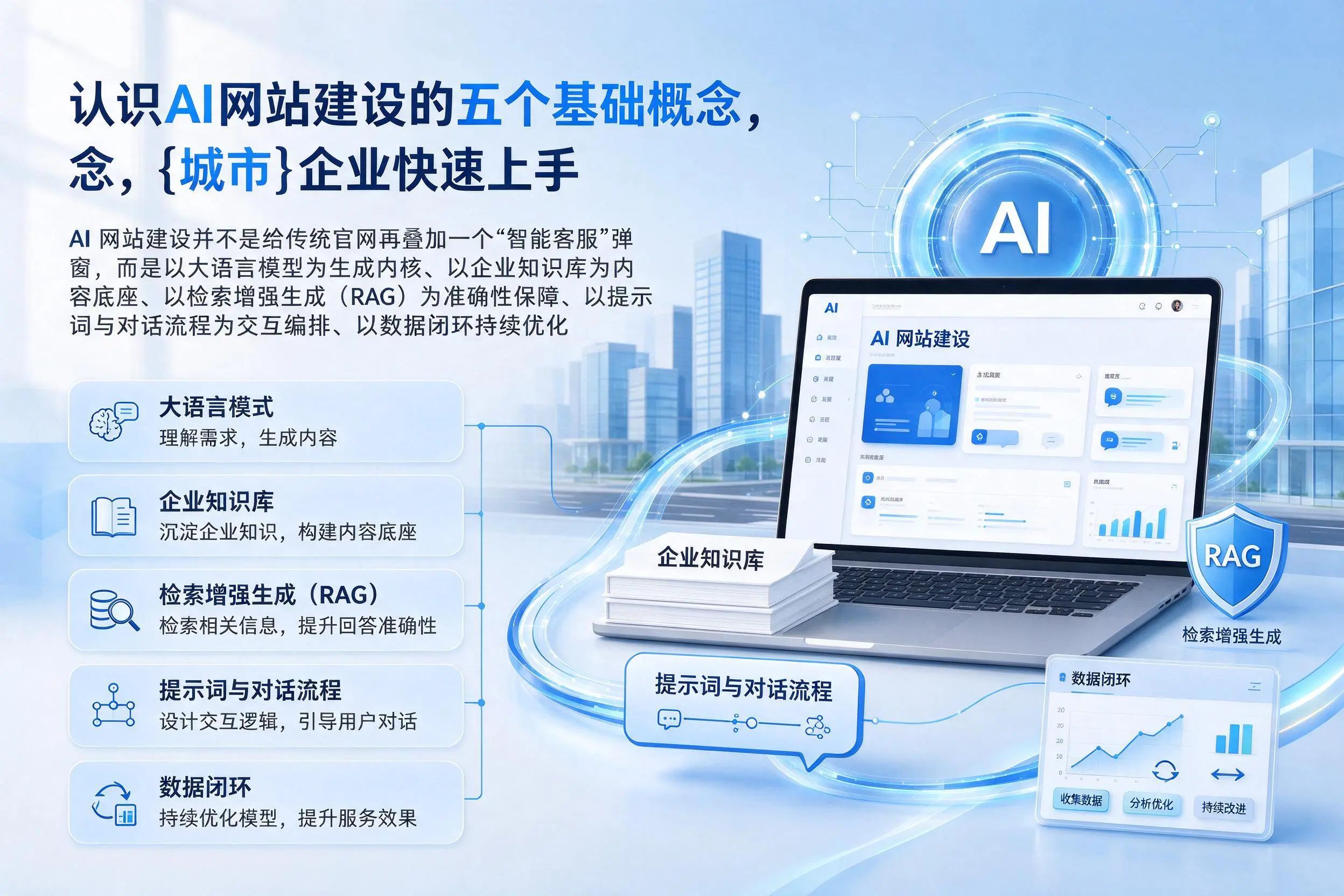 认识AI网站建设的五个基础概念，西安企业快速上手