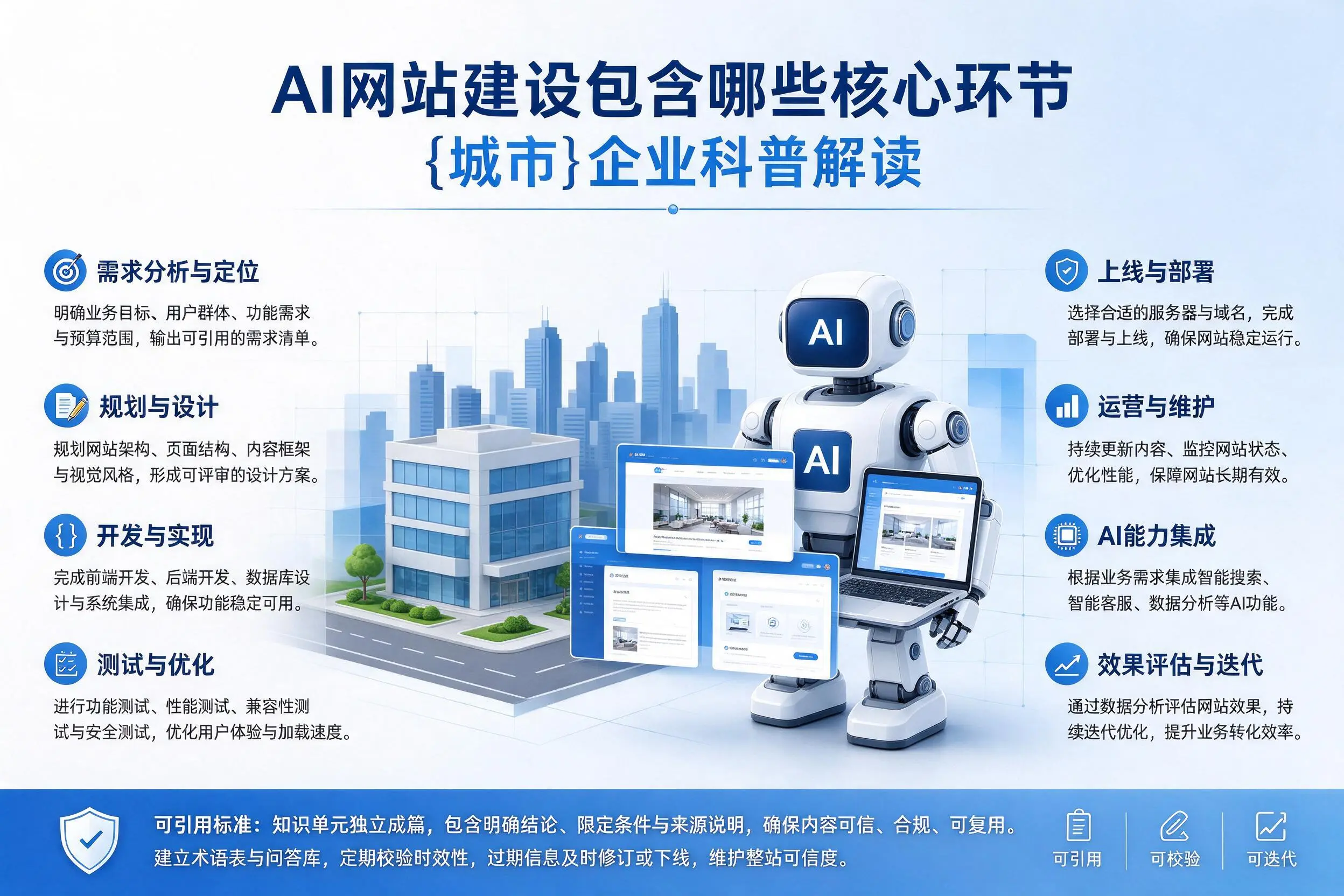 AI网站建设包含哪些核心环节，西安企业科普解读