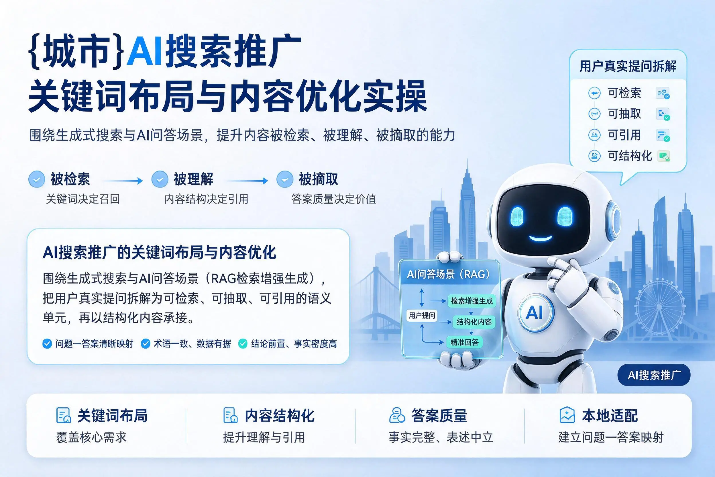 西安AI搜索推广关键词布局与内容优化实操